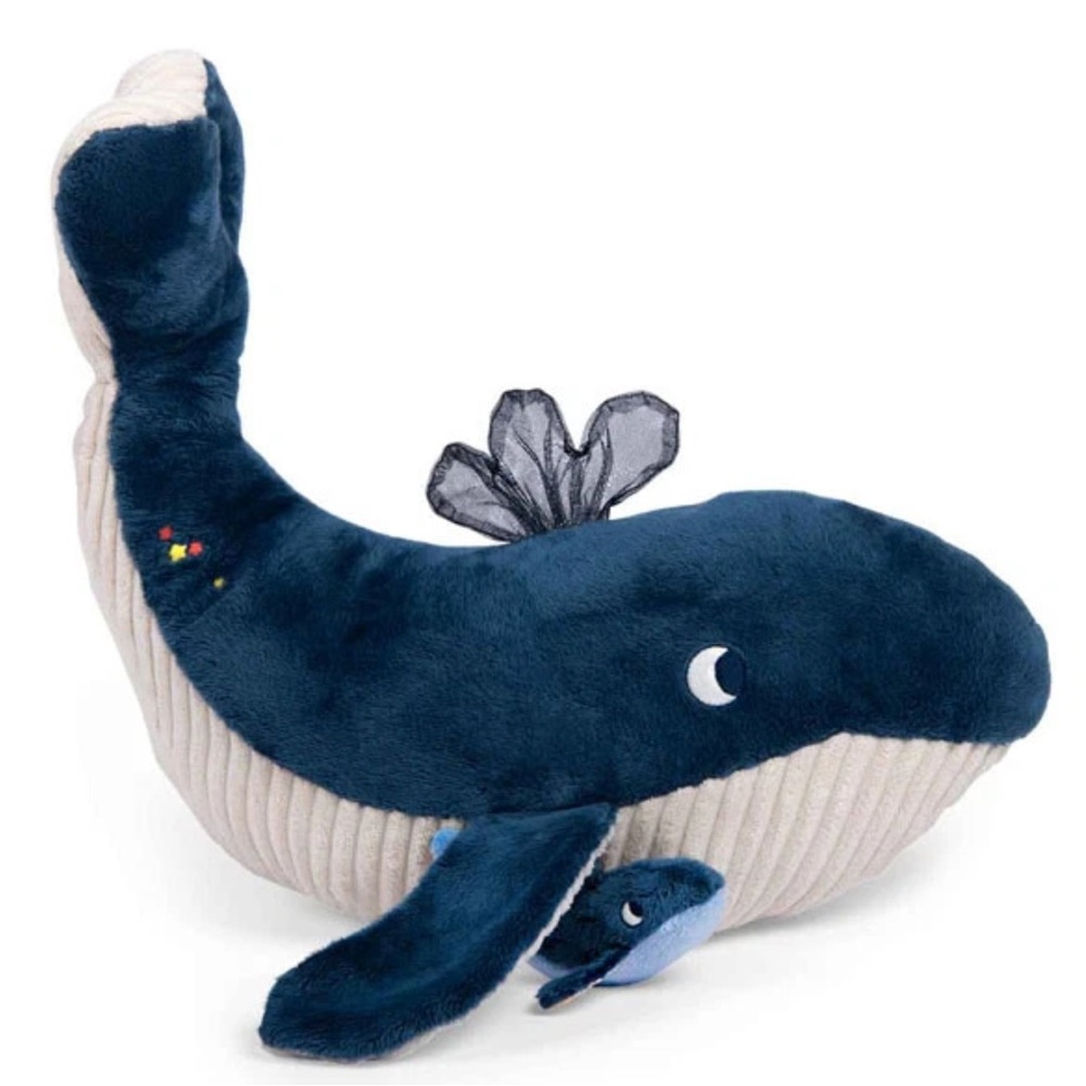 NEW Large Baby Activity Whale Toy Paulie's Adventure Moulin Roty France